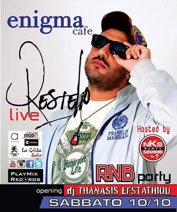 Restelio Live - Enigma Cafe Sparti #nkspromotion